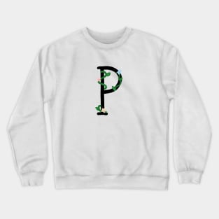 "P" initial Crewneck Sweatshirt